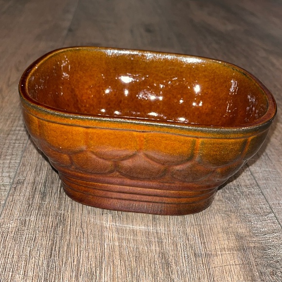 Vintage MCM Cookson California Pottery Brown Glaze Ceramic Pot Planter Vase 6" - Picture 3 of 5